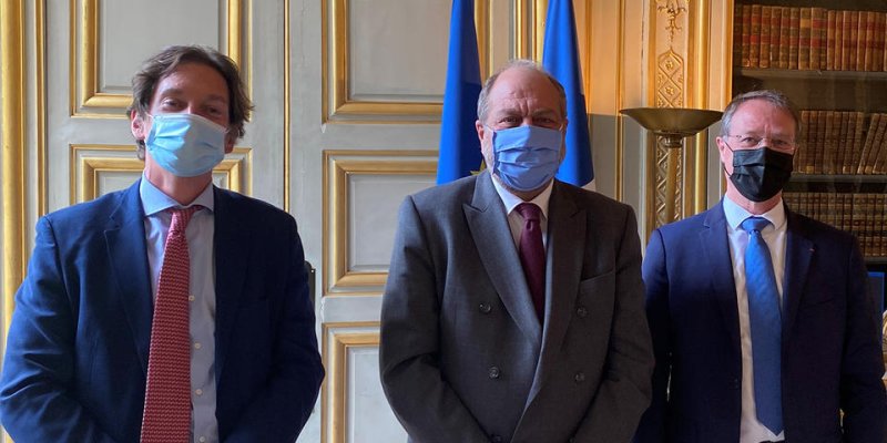 François Asselin rencontre le garde des Sceaux Éric Dupond-Moretti