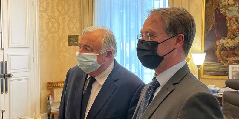 François Asselin a rencontré le président du Sénat, Gérard Larcher