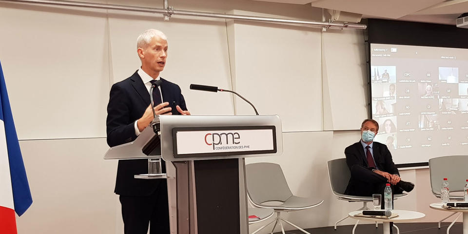 Franck Riester à la CPME&nbsp;: les PME vont être dotées de nouveaux moyens pour rebondir à l’export