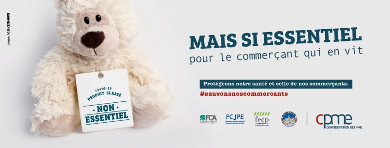 #SauvonsNosCommerçants : campagne d’appel à la réouverture des commerces de la CPME.