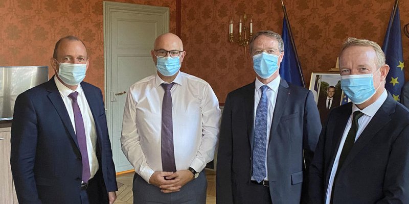 Rencontre entre François Asselin et Laurent Pietraszewski, secrétaire d’Etat chargé des retraites et de la santé au travail