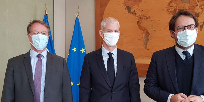 François Asselin et Matthias Fekl rencontrent Franck Riester pour parler relance et export